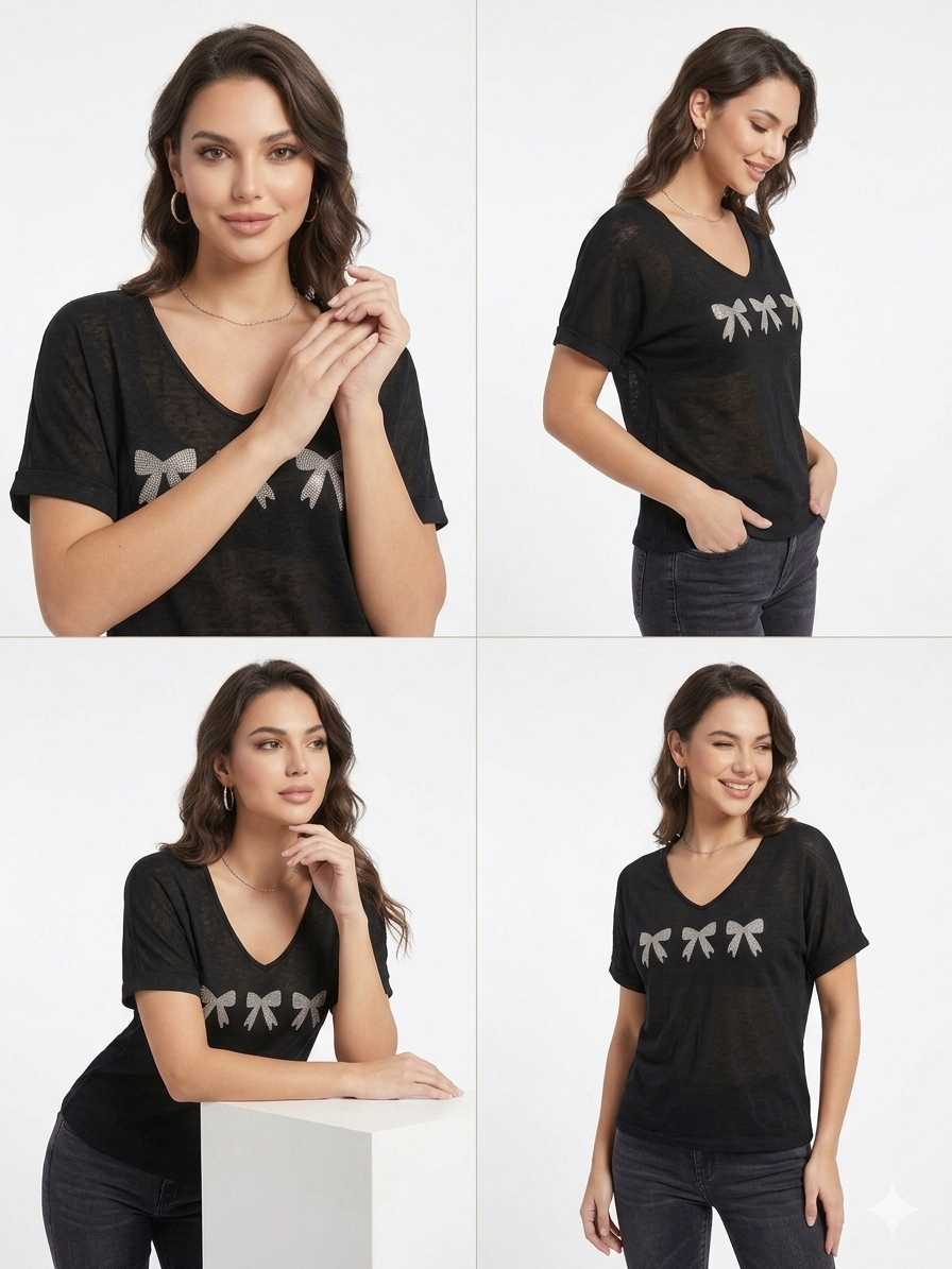 84956 ITALY FİYONKLU T-SHIRT