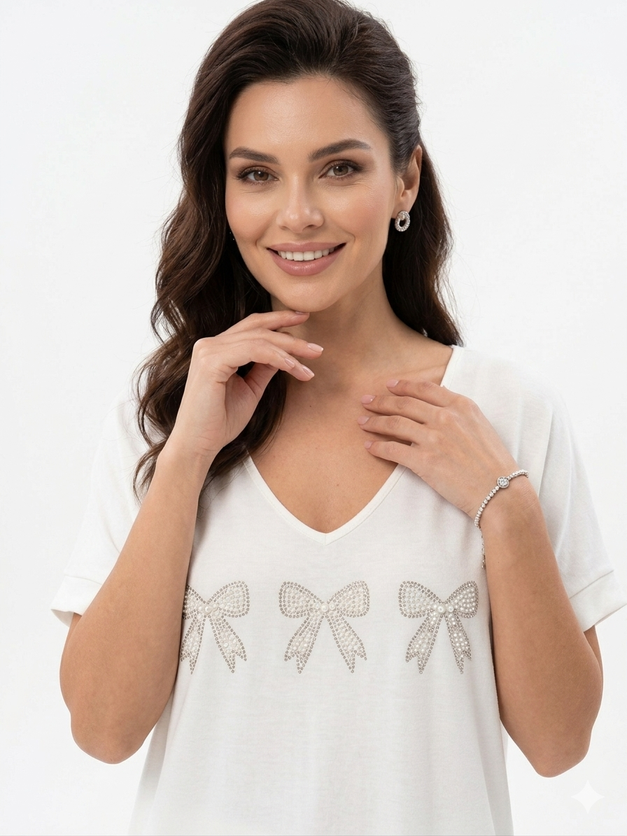 84956 ITALY FİYONKLU T-SHIRT