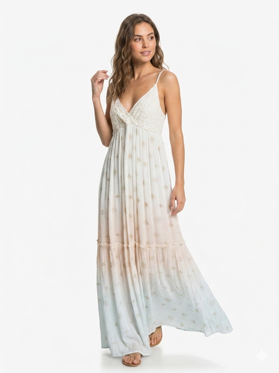 89913 UZUN ASKILI HİNT ELBİSE