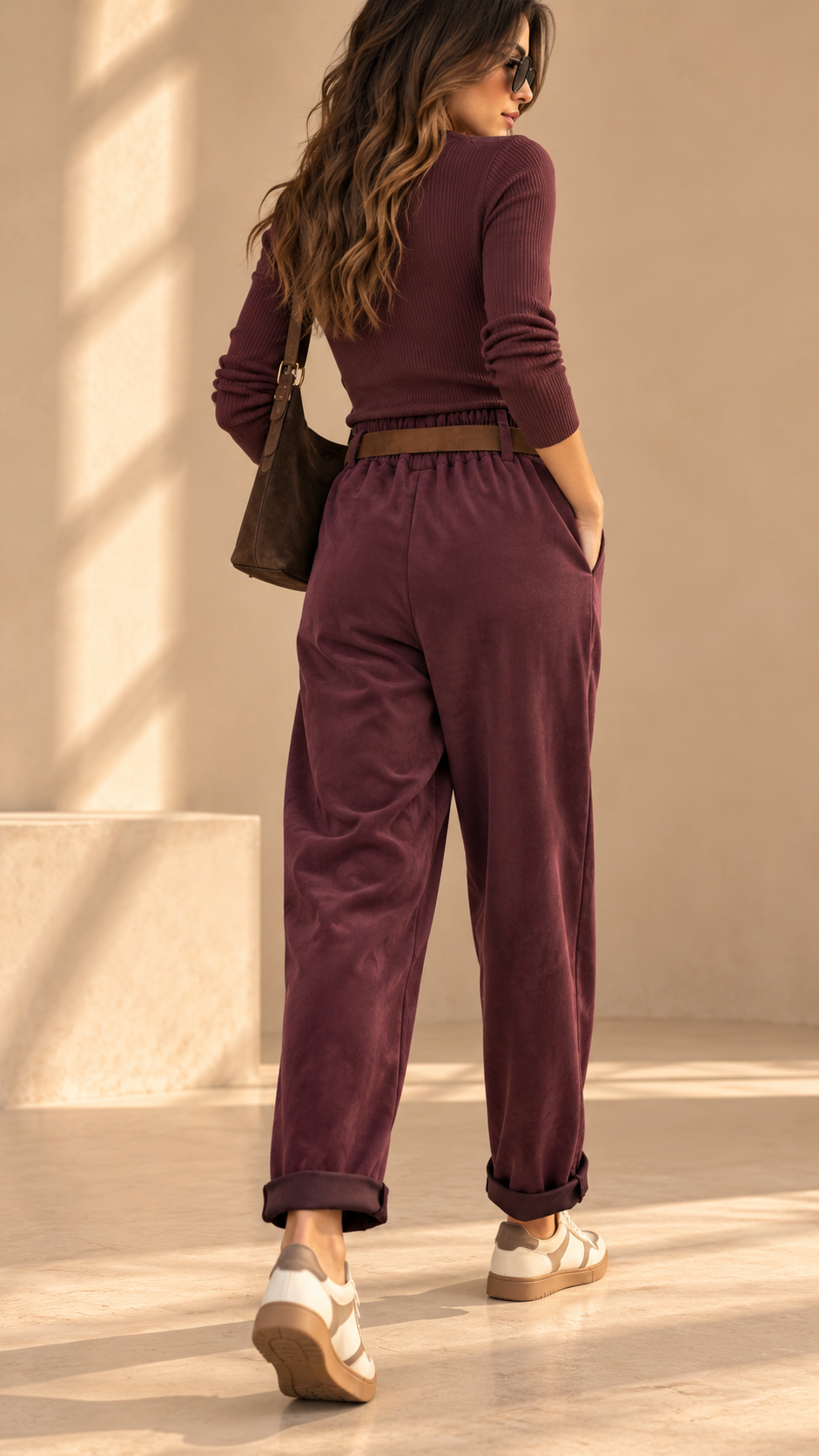 İTALYAN NUBUK PANTOLON BORDO