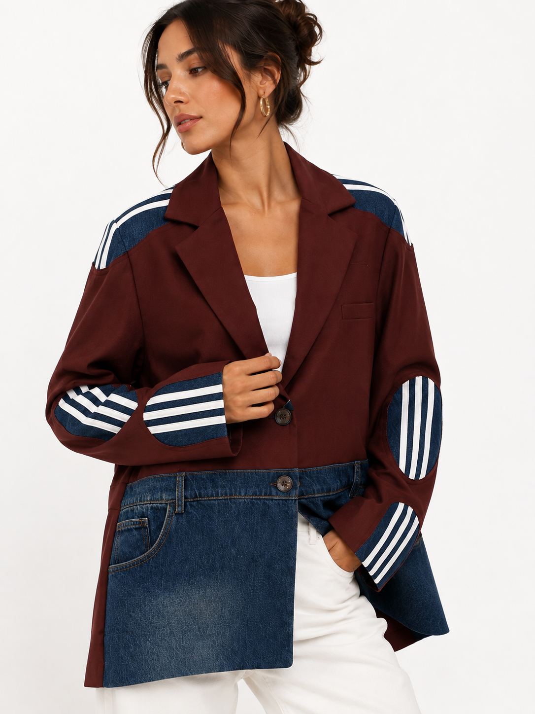 94474 SPOR TASARIM CEKET BORDO