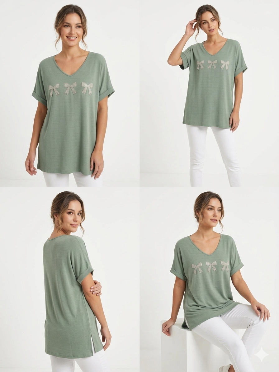 84956 ITALY FİYONKLU T-SHIRT