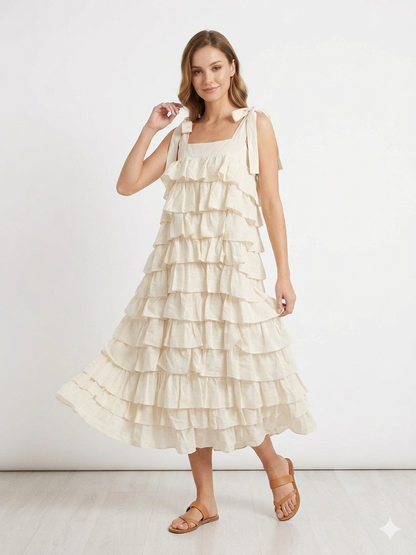 93736 ITALY KAT KAT PAMUK ELBİSE