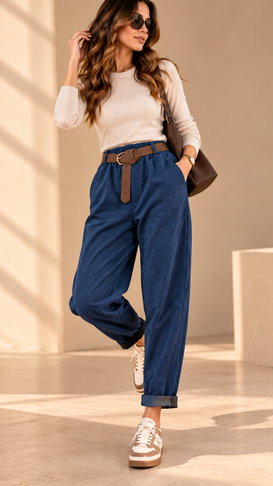 İTALYAN NUBUK PANTOLON LACİVERT