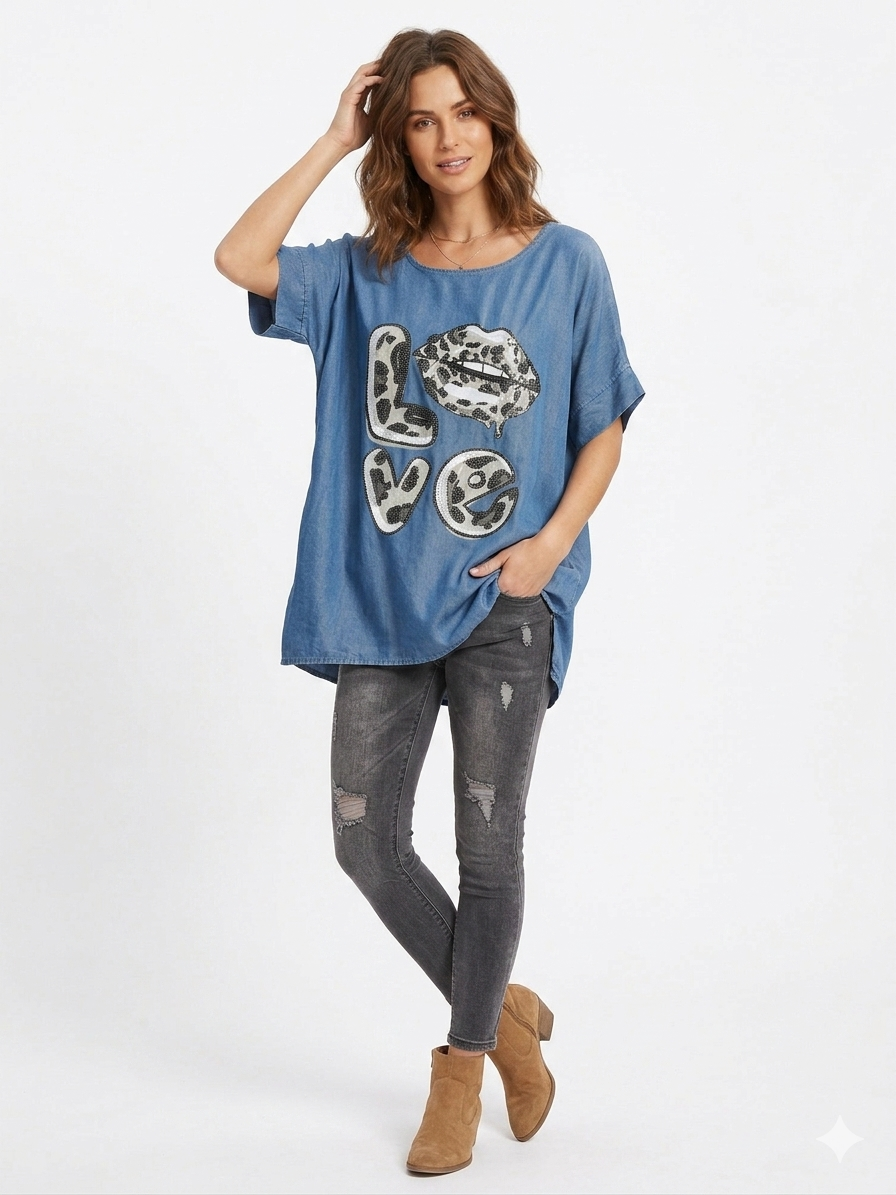 85526 ITALYTAŞLI T-SHIRT