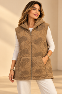 7238463 İTALYAN KAPİTONE PULLU YELEK CAMEL