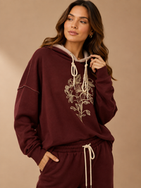93057 ITALY TRİKO NAKIŞLI TAKIM BORDO