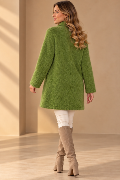92180 İTALYAN DESENLİ KEÇE KABAN YEŞİL