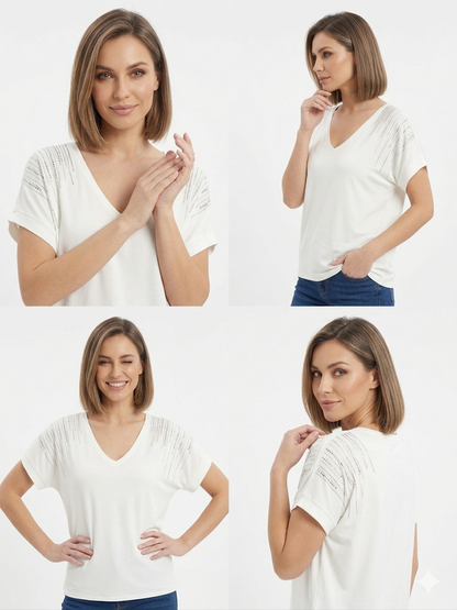 84956 ITALY TAŞLI T-SHIRT