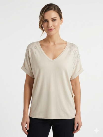 84956 ITALY TAŞLI T-SHIRT