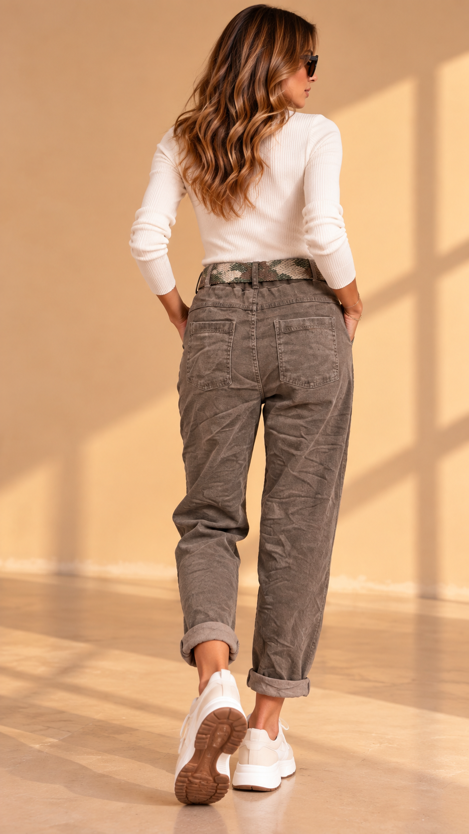 8559634 İTALYAN LİKRALI PANTOLON KAHVERENGİ
