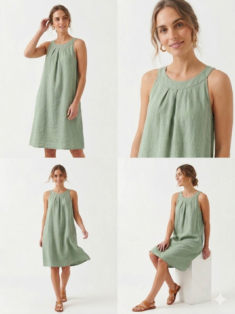 90308 ITALY KETEN KISA ELBİSE