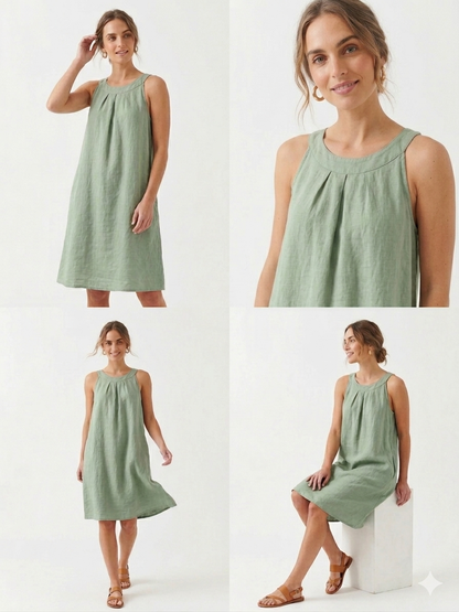 90308 ITALY KETEN KISA ELBİSE