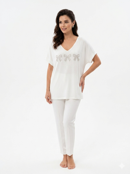 84956 ITALY FİYONKLU T-SHIRT