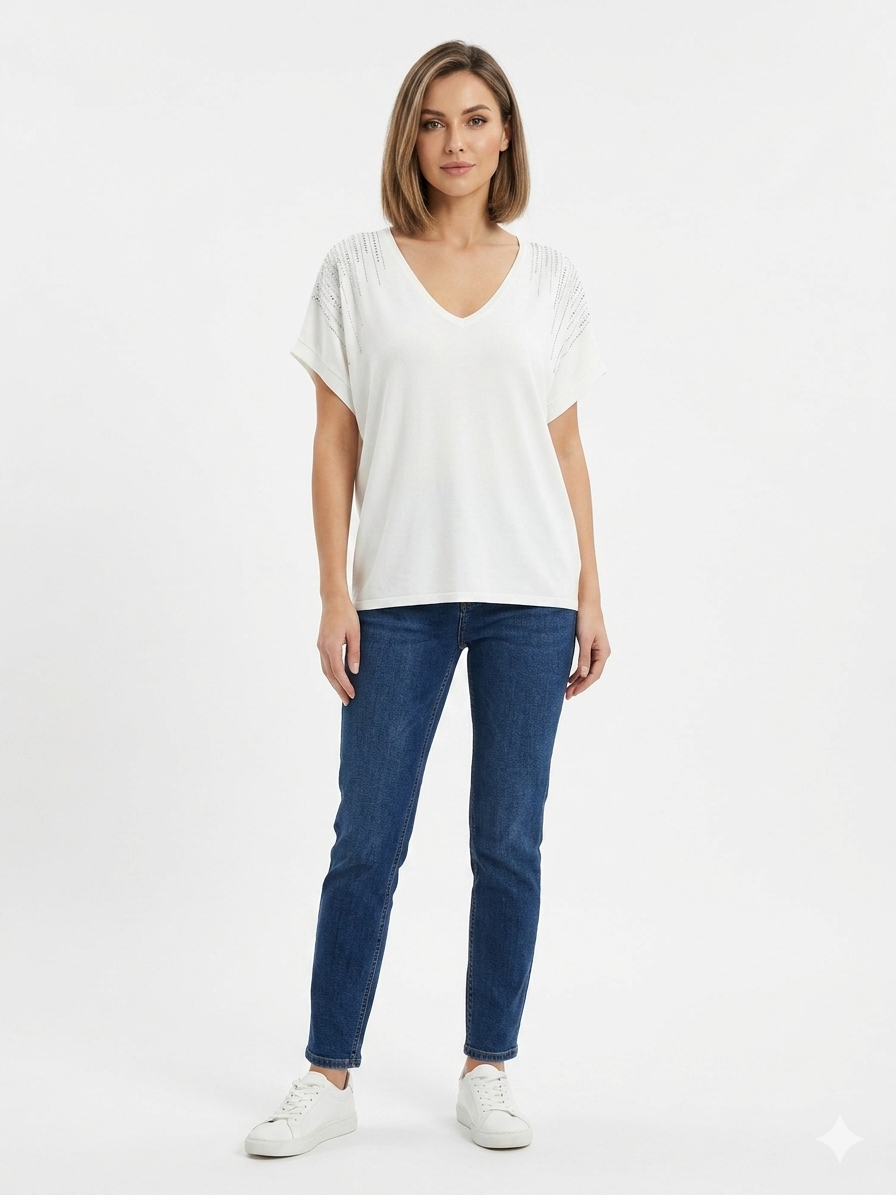 84956 ITALY TAŞLI T-SHIRT