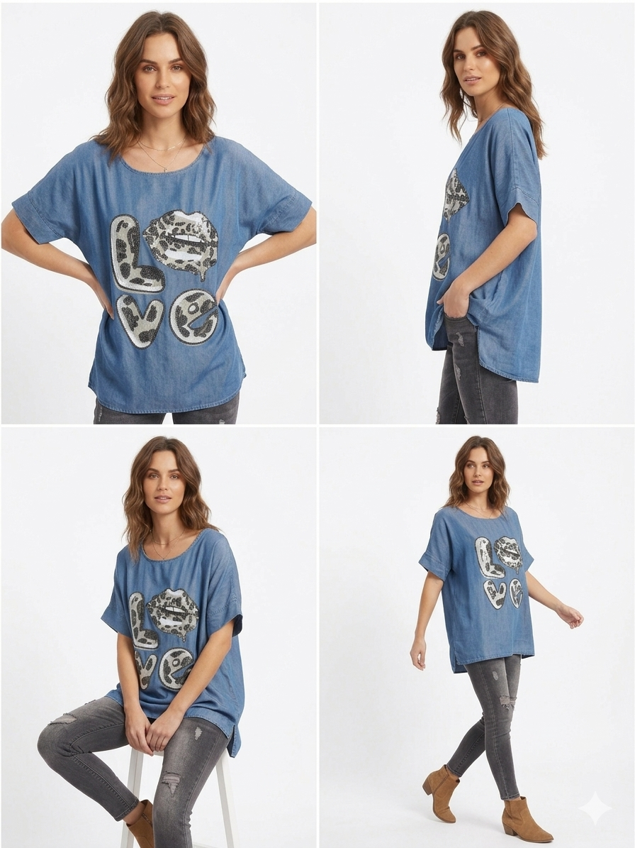 85526 ITALYTAŞLI T-SHIRT