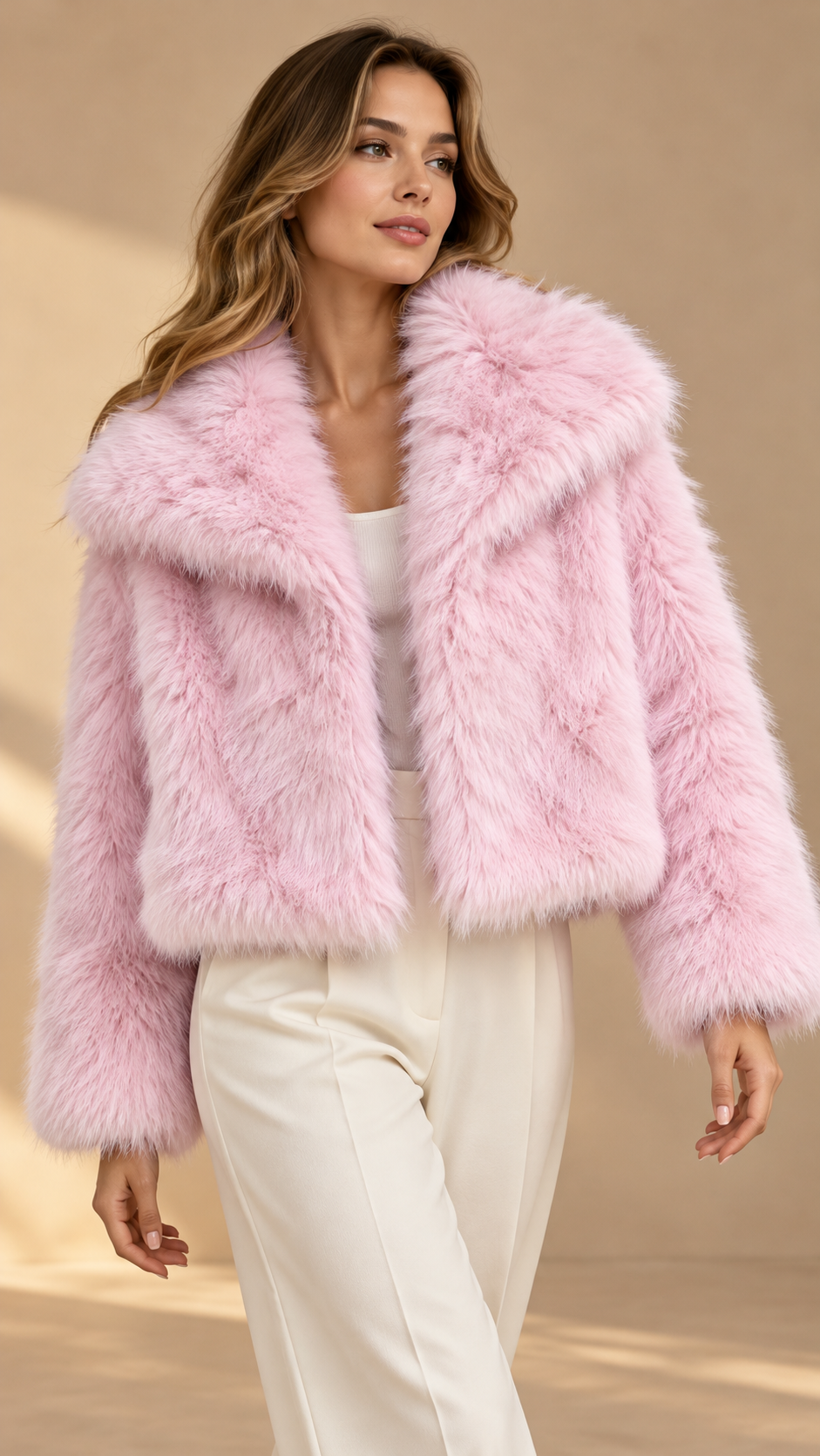 D99755 İTALYAN PEMBE KÜRK